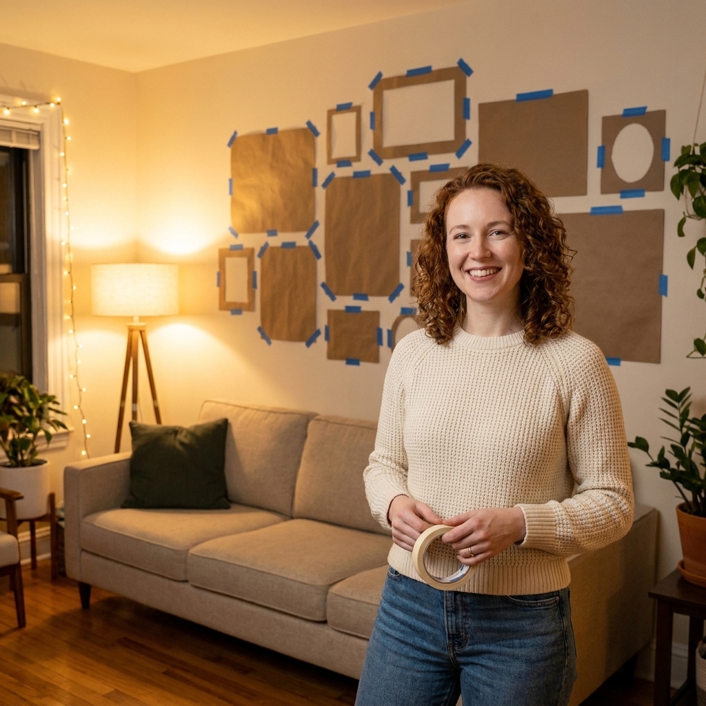 A No-Regrets Gallery Wall Plan (No Extra Holes)